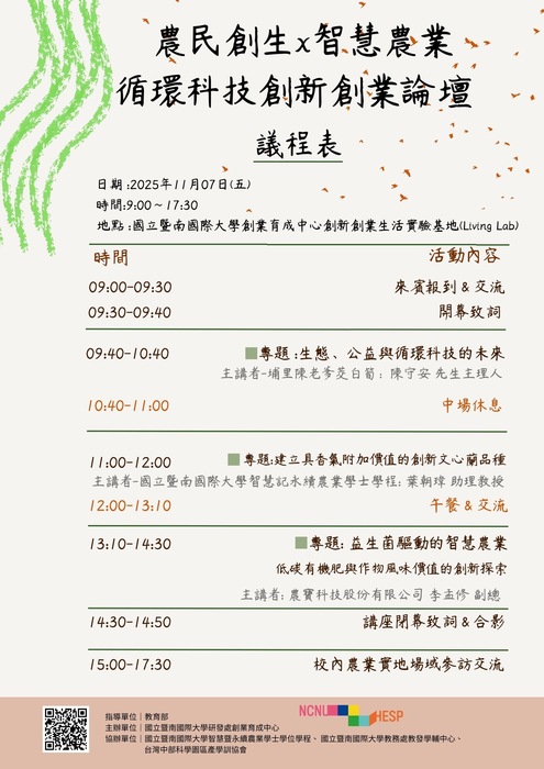 農民創生x智慧農業論壇圖片